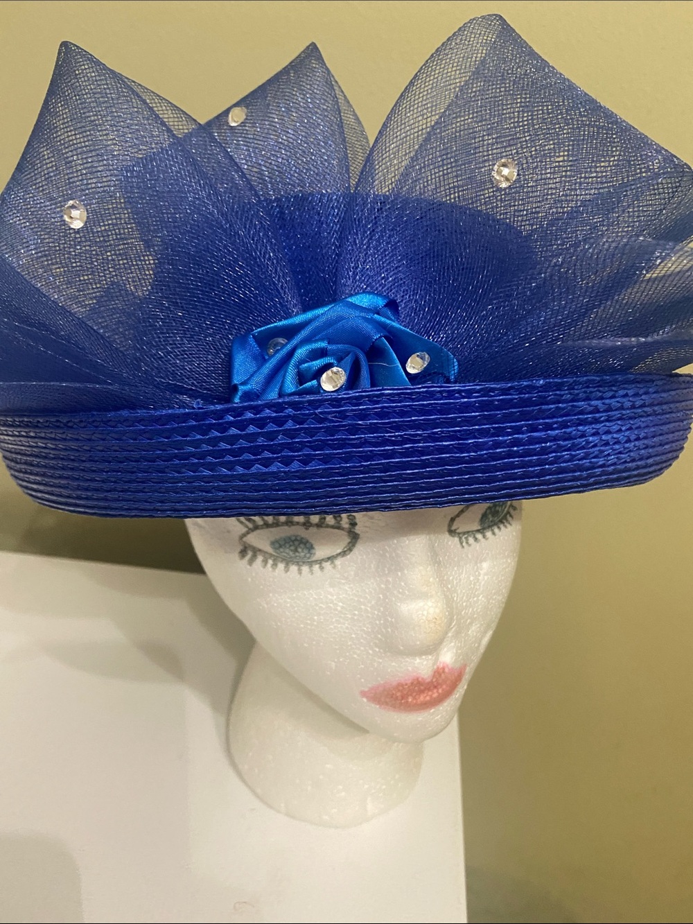 Cute Blue Church Hat / Dress Hat